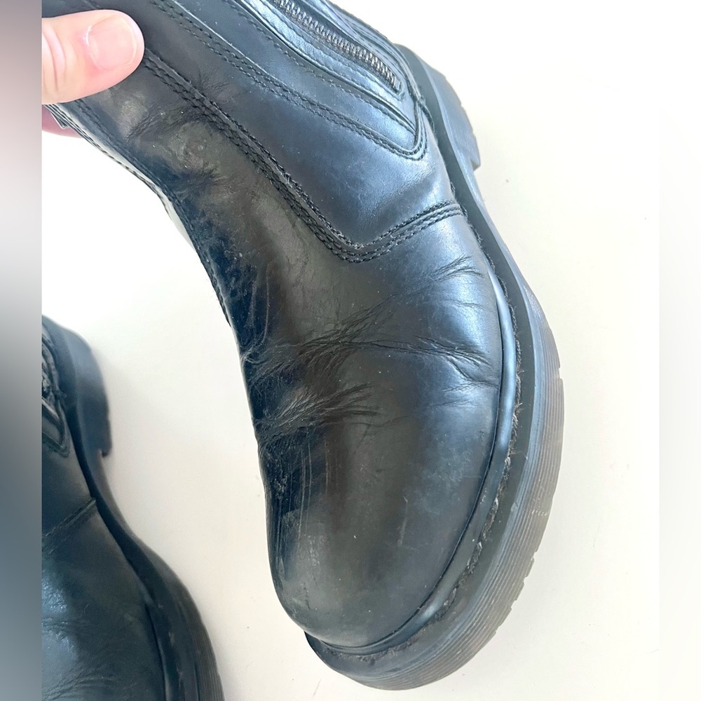 Dr. Martens Black Leather Side-Zip Ankle Boots - Picture 10 of 16